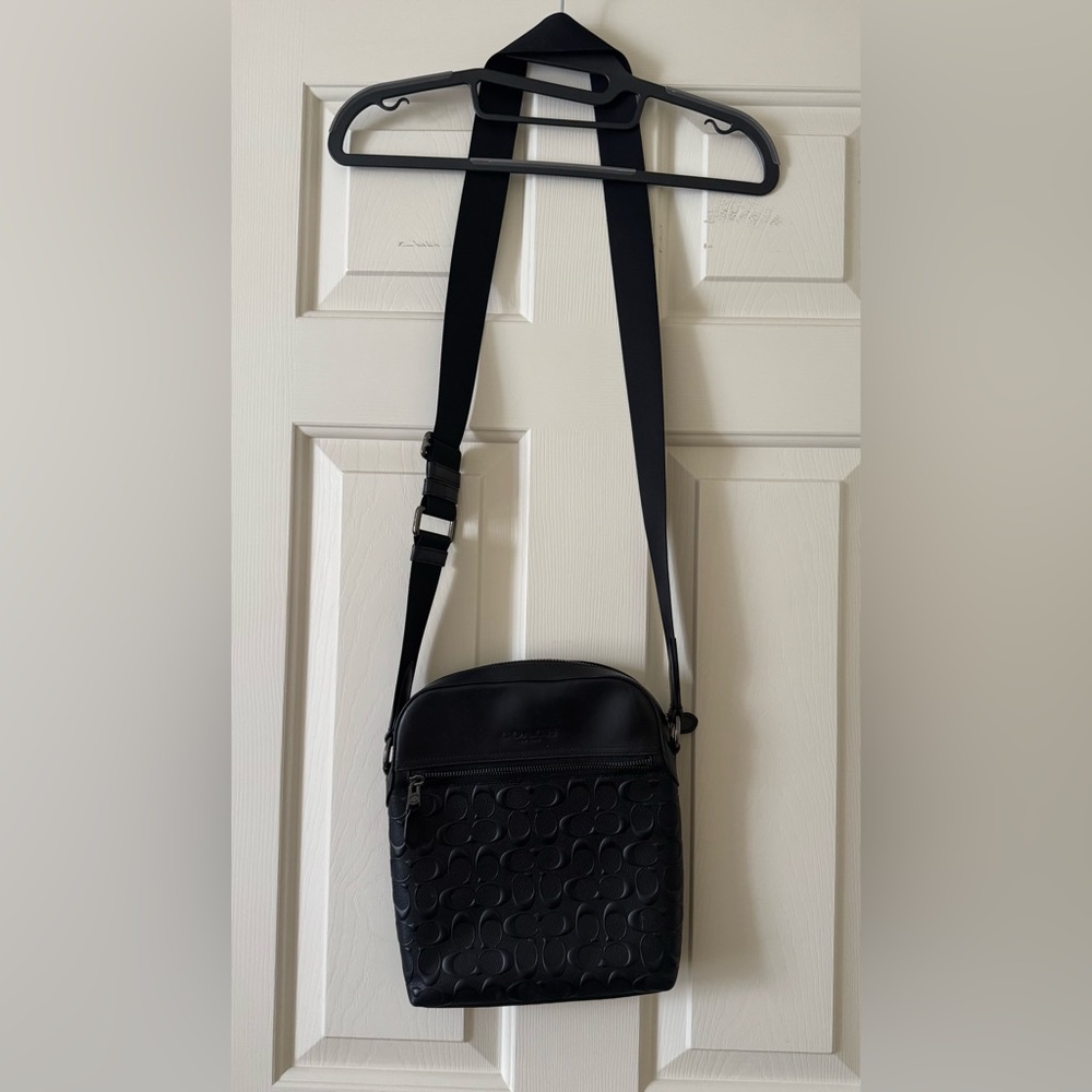 Coach Black Embossed Crossbody Bag